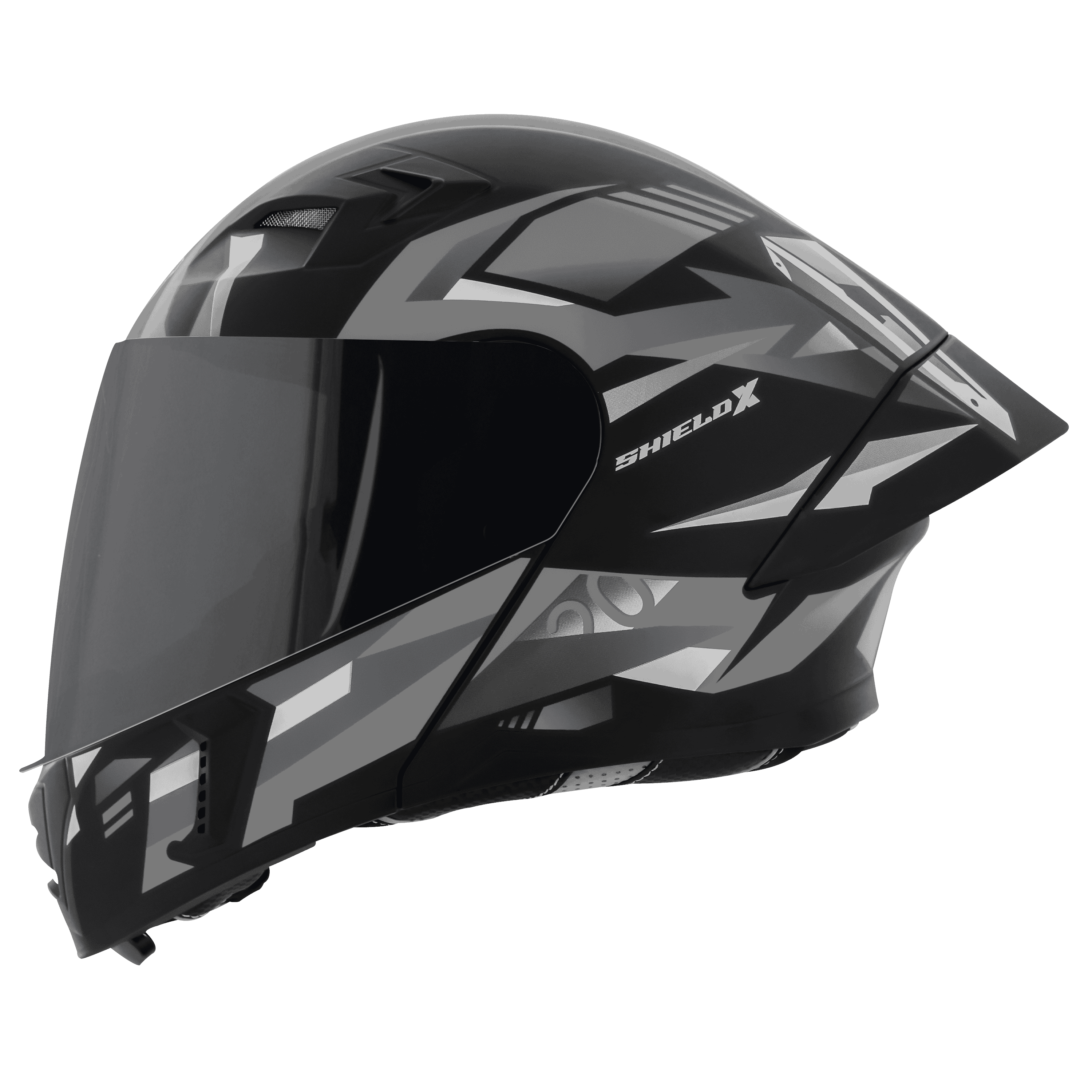 SBA-20 SHIELD X GLOSSY BLACK WITH GREY